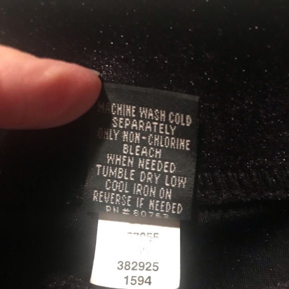 _______SOLD______—BLACK VELOUR XS SLACKS Long - Picture 3 of 15